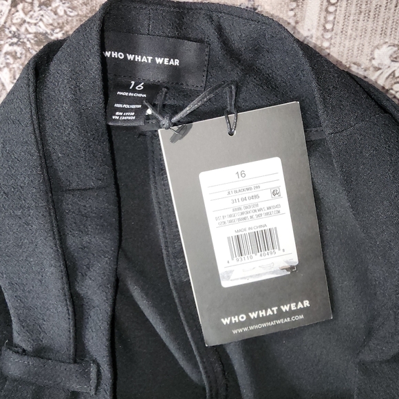 Who What Wear High Rise Black Crepe Dress Pants - Picture 14 of 14